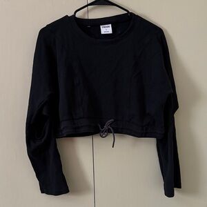 Gymshark Black Long Sleeve Crop Top